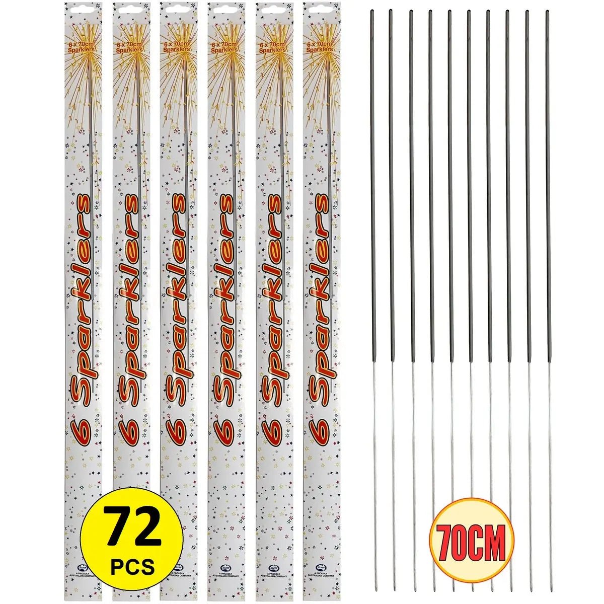 Sparklers 70cm 72pcs Wedding Birthday Party Activities - Party Owls