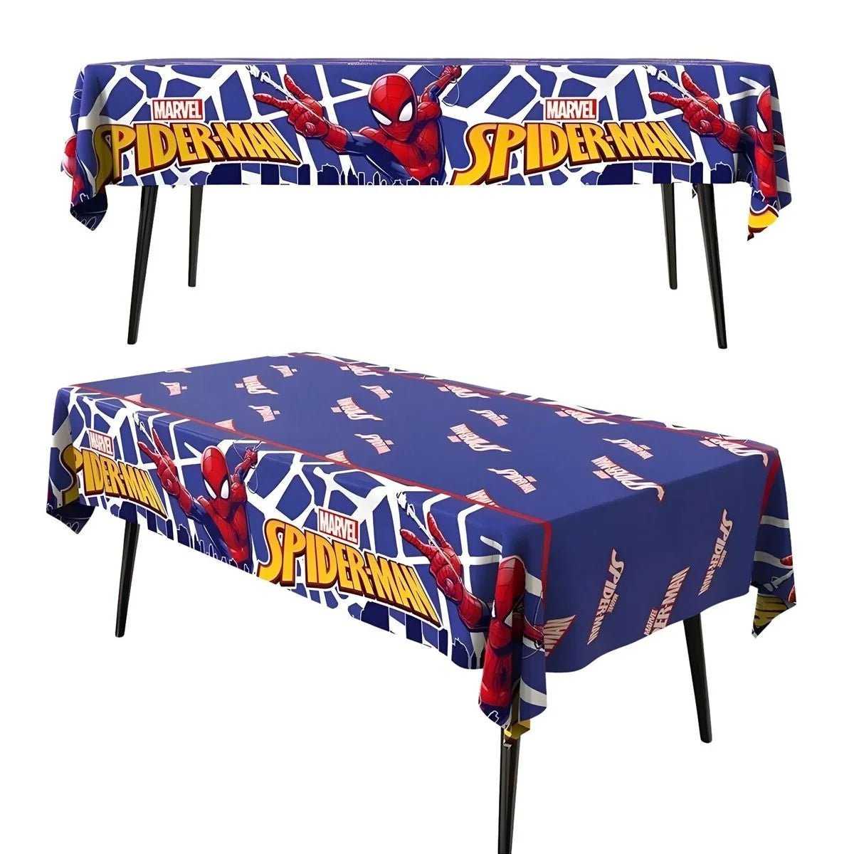 Spider Hero Plastic Table Cover 137cm x 183cm Tablecloth - Party Owls