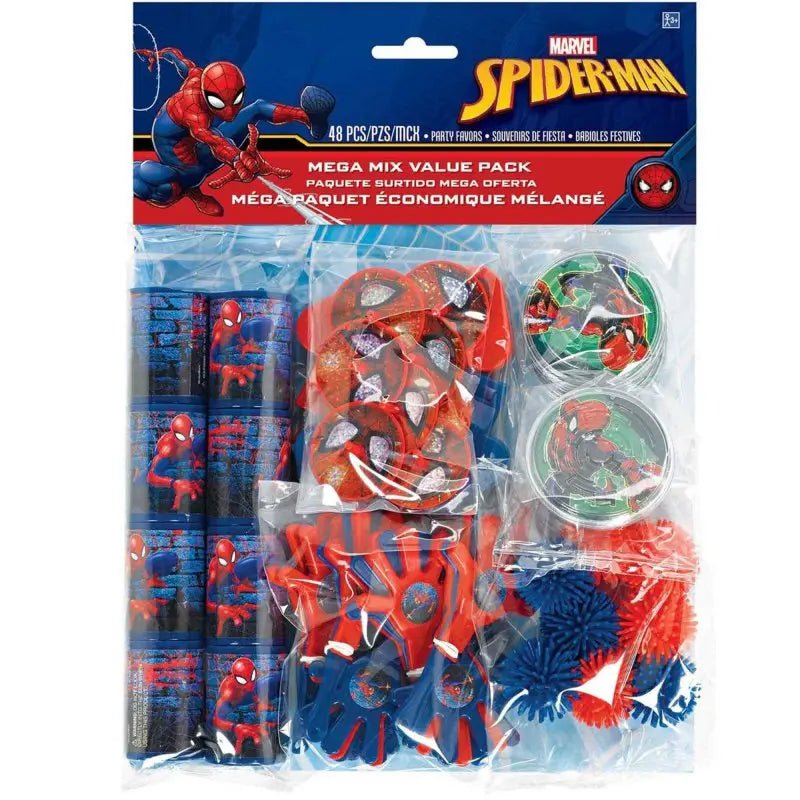 Spider - Man Mega Mix Favours 48pcs Value Pack - Party Owls
