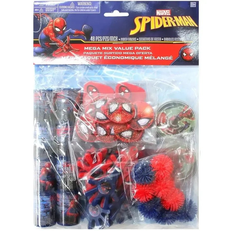 Spider - Man Mega Mix Favours 48pcs Value Pack - Party Owls