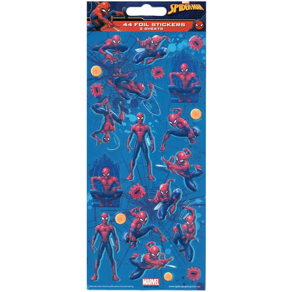 Spider - Man Sticker Sheets 44pk (2 Sheets) - Party Owls