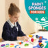 Sponge Stamp Set 10pcs (Sponges, Stamps, Rollers, Blocks) - Party Owls