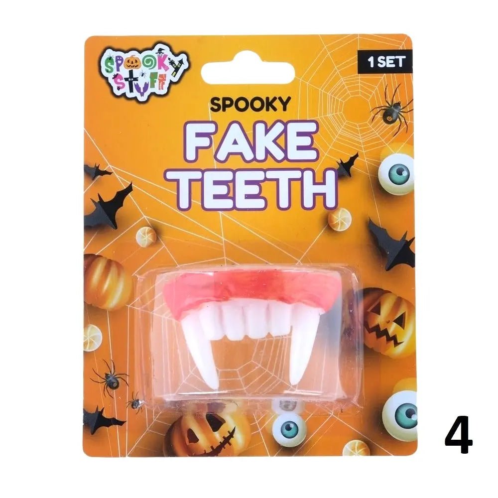 Spooky Fake Teeth 1pc (4 Assorted Designs) Halloween - Party Owls