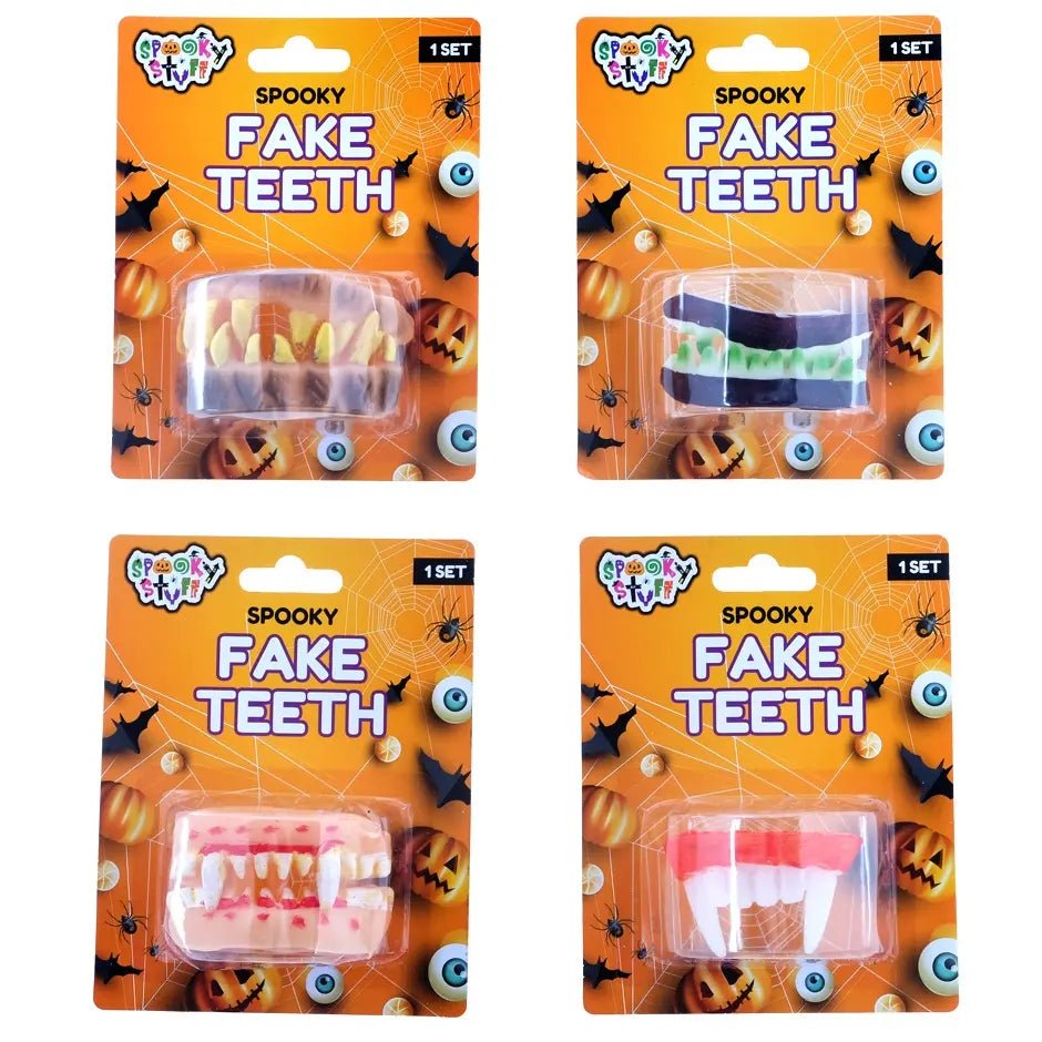 Spooky Fake Teeth 1pc (4 Assorted Designs) Halloween - Party Owls