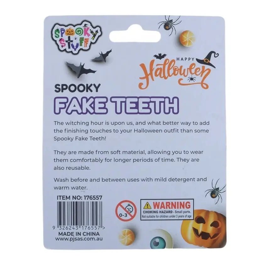 Spooky Fake Teeth 1pc (4 Assorted Designs) Halloween - Party Owls