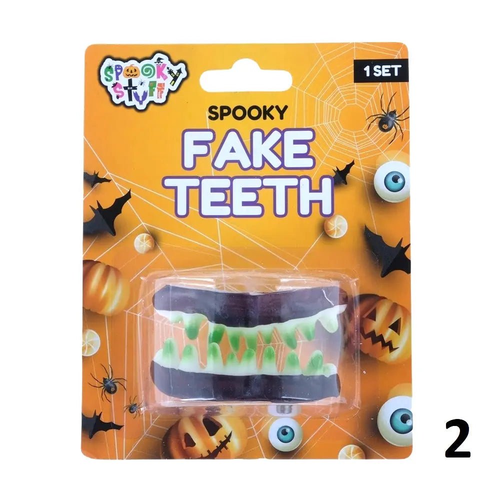 Spooky Fake Teeth 1pc (4 Assorted Designs) Halloween - Party Owls