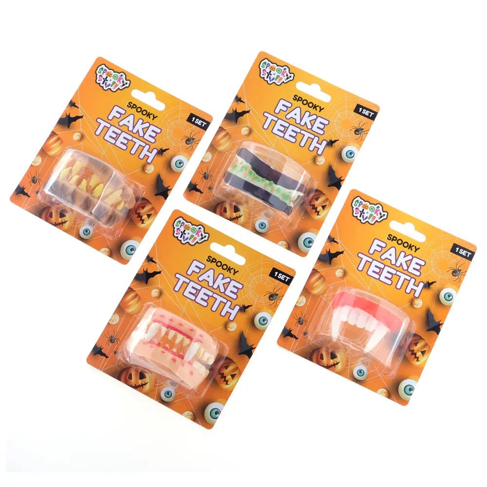 Spooky Fake Teeth 1pc (4 Assorted Designs) Halloween - Party Owls