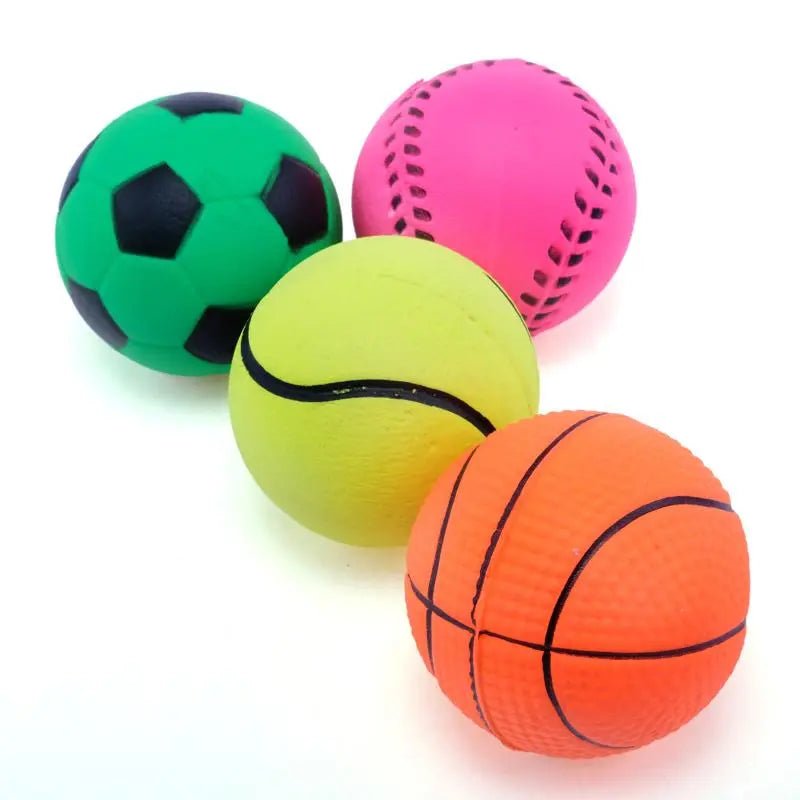 Sport Bounce Hand Balls 6cm 4pk Party Favours - Party Owls