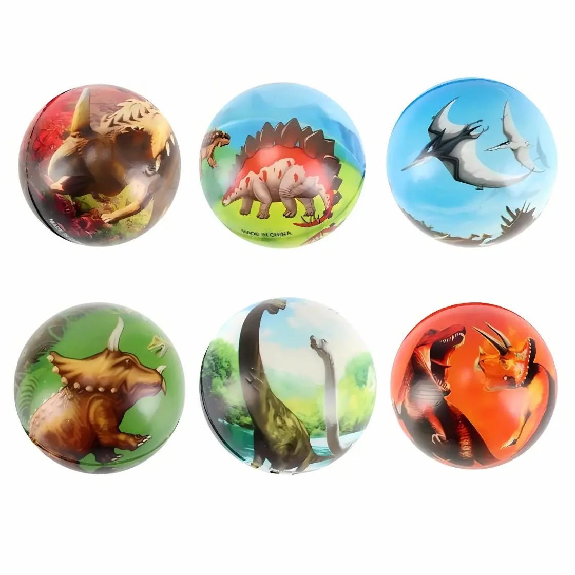 Squeeze Me Dinosaurs Stress Relief Balls 6.3cm 6pk - Party Owls