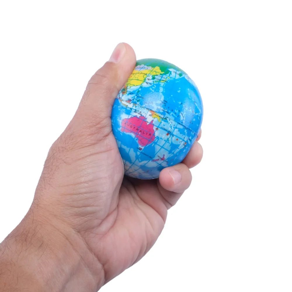 Squeeze Me The Earth Stress Relief Balls 7.6cm 36pcs World Globe - Party Owls