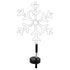 Stake Light Solar Silhouette Snowflake 20 LED 22x22x70cm Warm White 1 Function - Party Owls