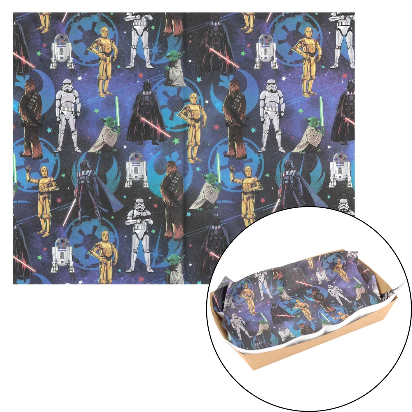 Star Wars Grease Proof Papers 8pk May The Force Be With You - Party Owls