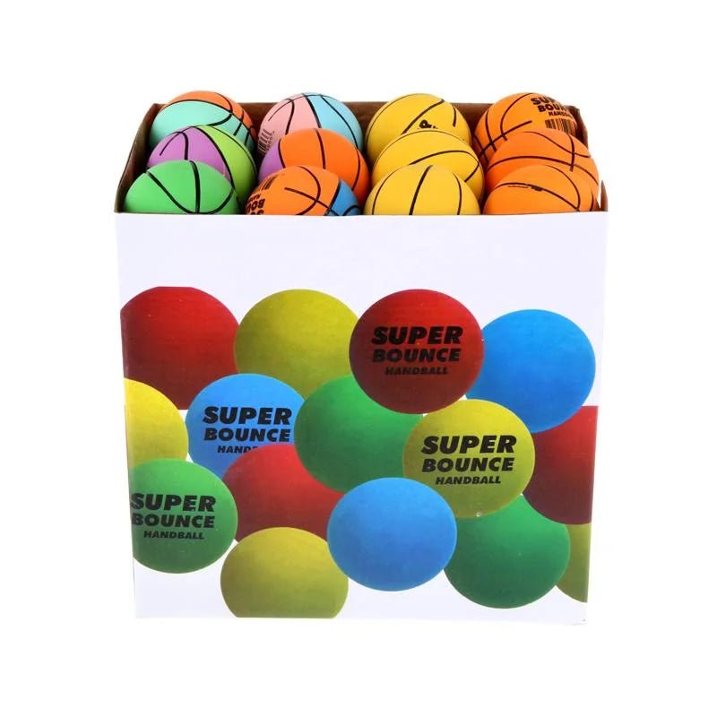 Super Bounce Hand Balls Basketballs 6cm 48pcs Party Favours - Party Owls