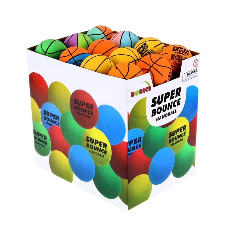Super Bounce Hand Balls Basketballs 6cm 48pcs Party Favours - Party Owls