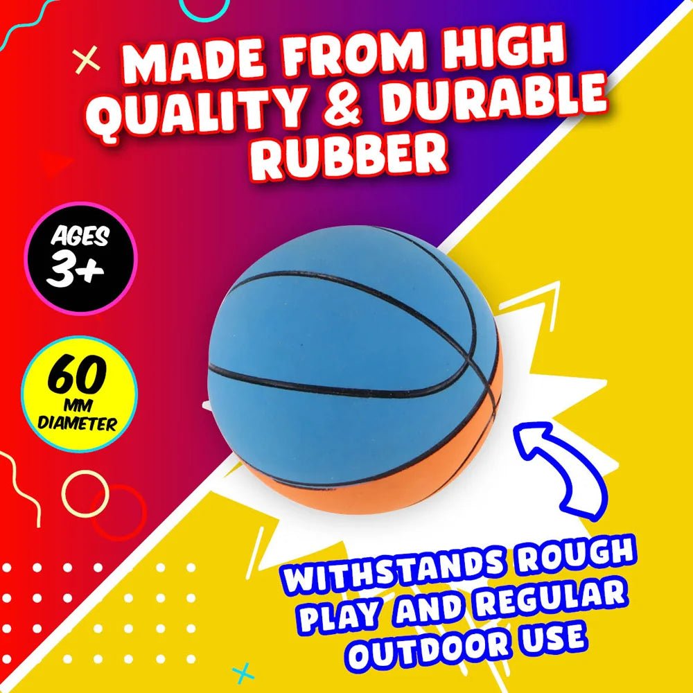 Super Bounce Hand Balls Basketballs 6cm 6pcs Party Favours - Party Owls