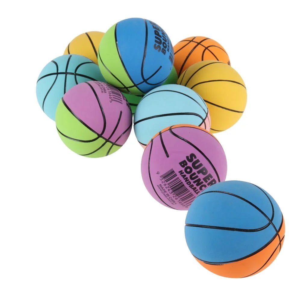 Super Bounce Hand Balls Basketballs 6cm 6pcs Party Favours - Party Owls