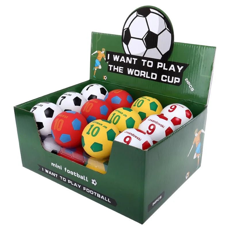 Super Bounce Hand Balls Soccer 6cm 24pcs Party Favours - Party Owls