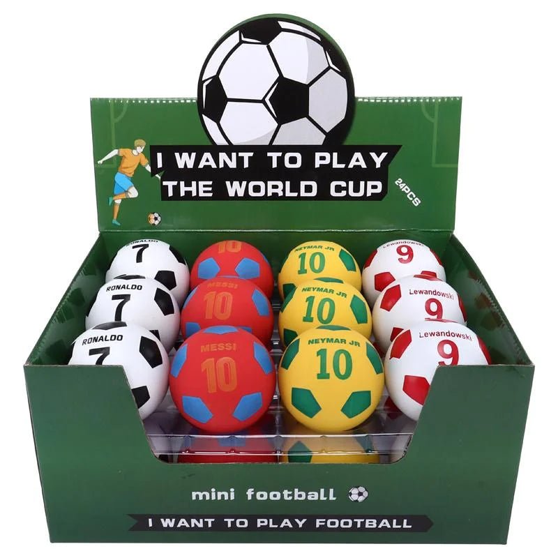 Super Bounce Hand Balls Soccer 6cm 24pcs Party Favours - Party Owls