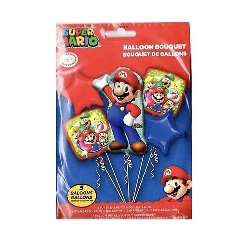 Super Mario Bros. Foil Balloon Bouquet 5pk - Party Owls