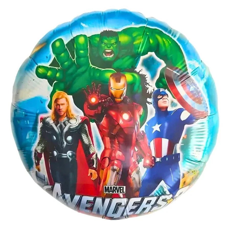 Superheroes Foil Balloon 45cm (18") Round - Party Owls
