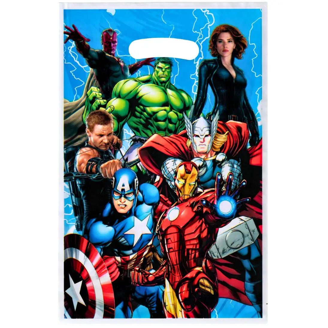 Superheroes Plastic Party Bags 10pk - Party Owls
