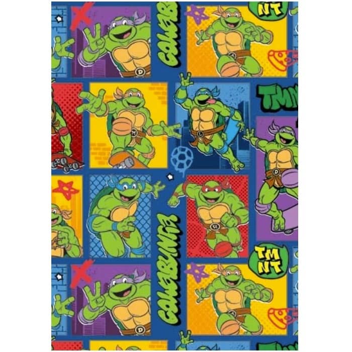 Teenage Mutant Ninja Turtles Gift Wrap 1 Sheet Folded TMNT - Party Owls
