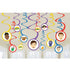 The Wiggles Spiral Hanging Swirl Decorations 12pk - Party Owls