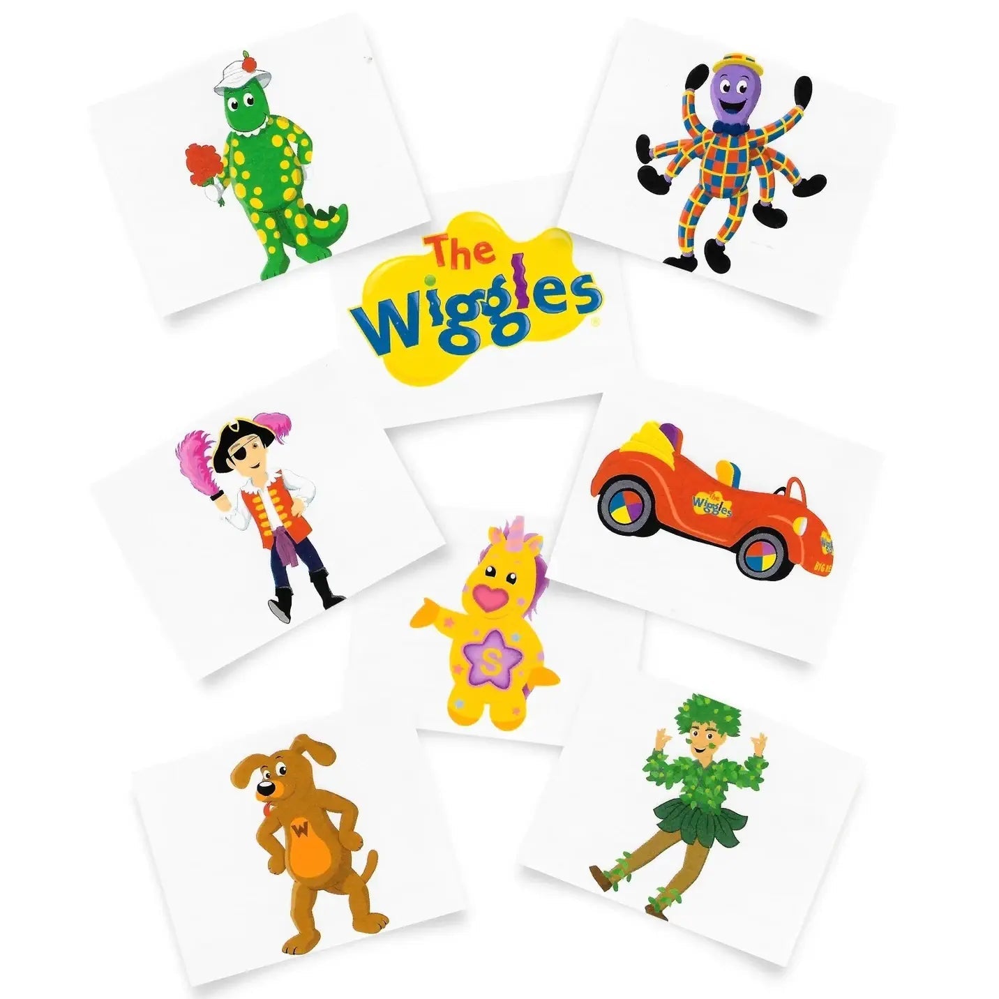 The Wiggles Temporary Tattoos 8pcs (1 Sheet) Party Favours - Party Owls