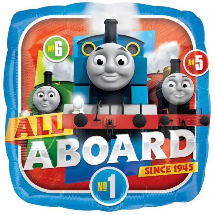Thomas The Tank Engine Foil Balloon 43cm (17") Square - Party Owls