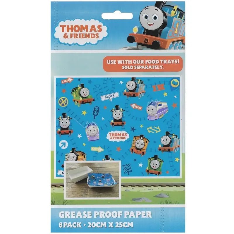 Thomas The Tank Engine Grease Proof Papers 8pk - Party Owls