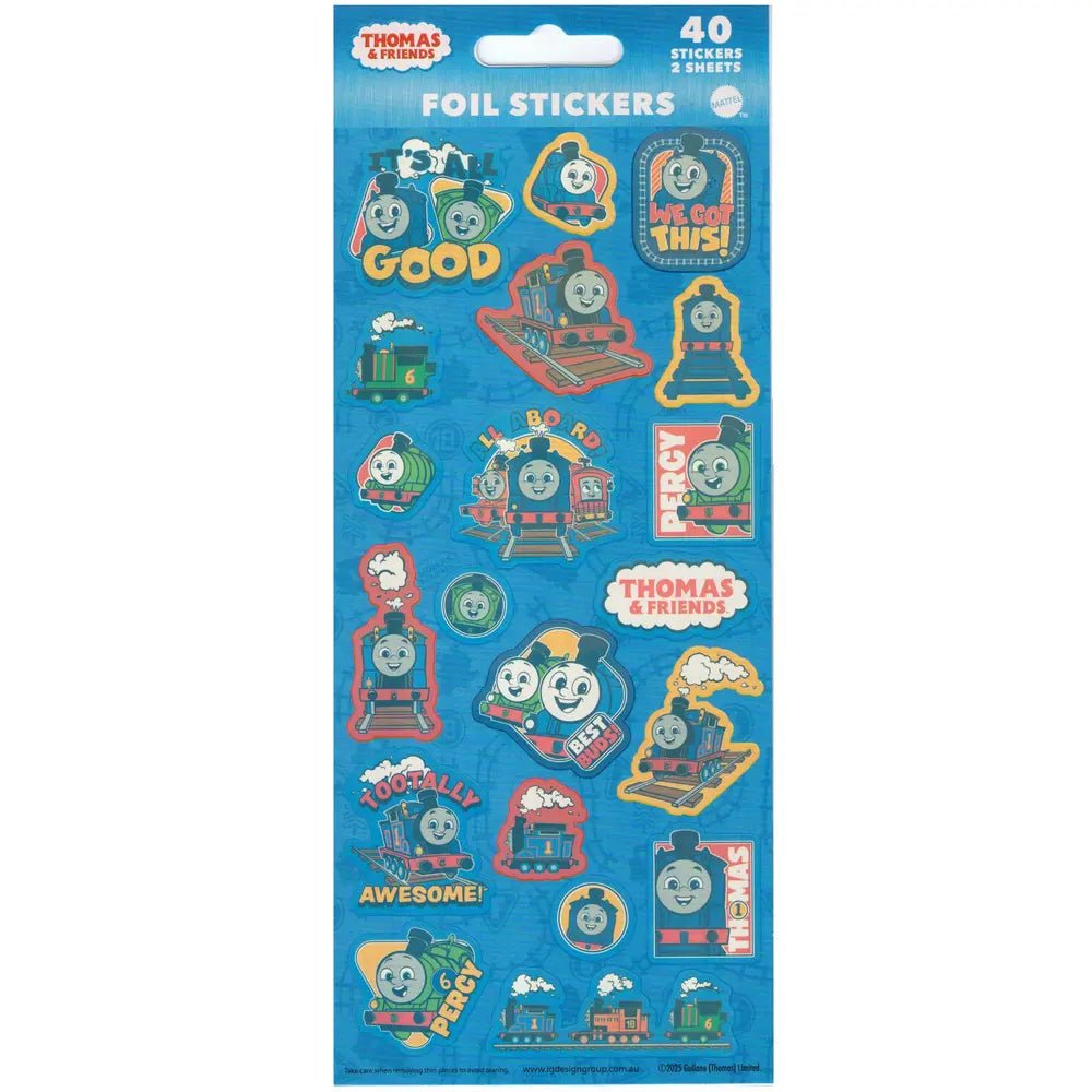 Thomas The Tank Engine Sticker Sheets 40pk (2 Sheets) - Party Owls