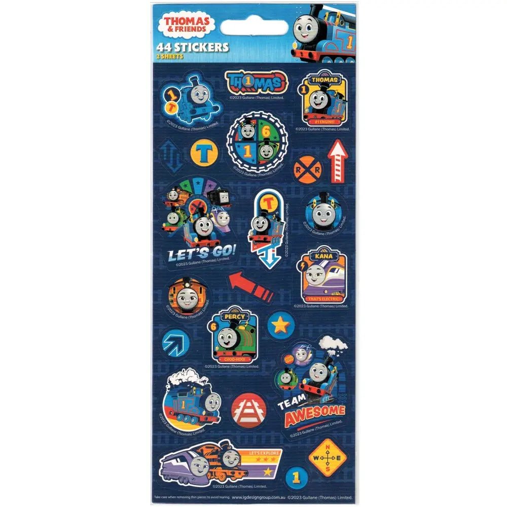 Thomas The Tank Engine Sticker Sheets 44pk (2 Sheets) - Party Owls
