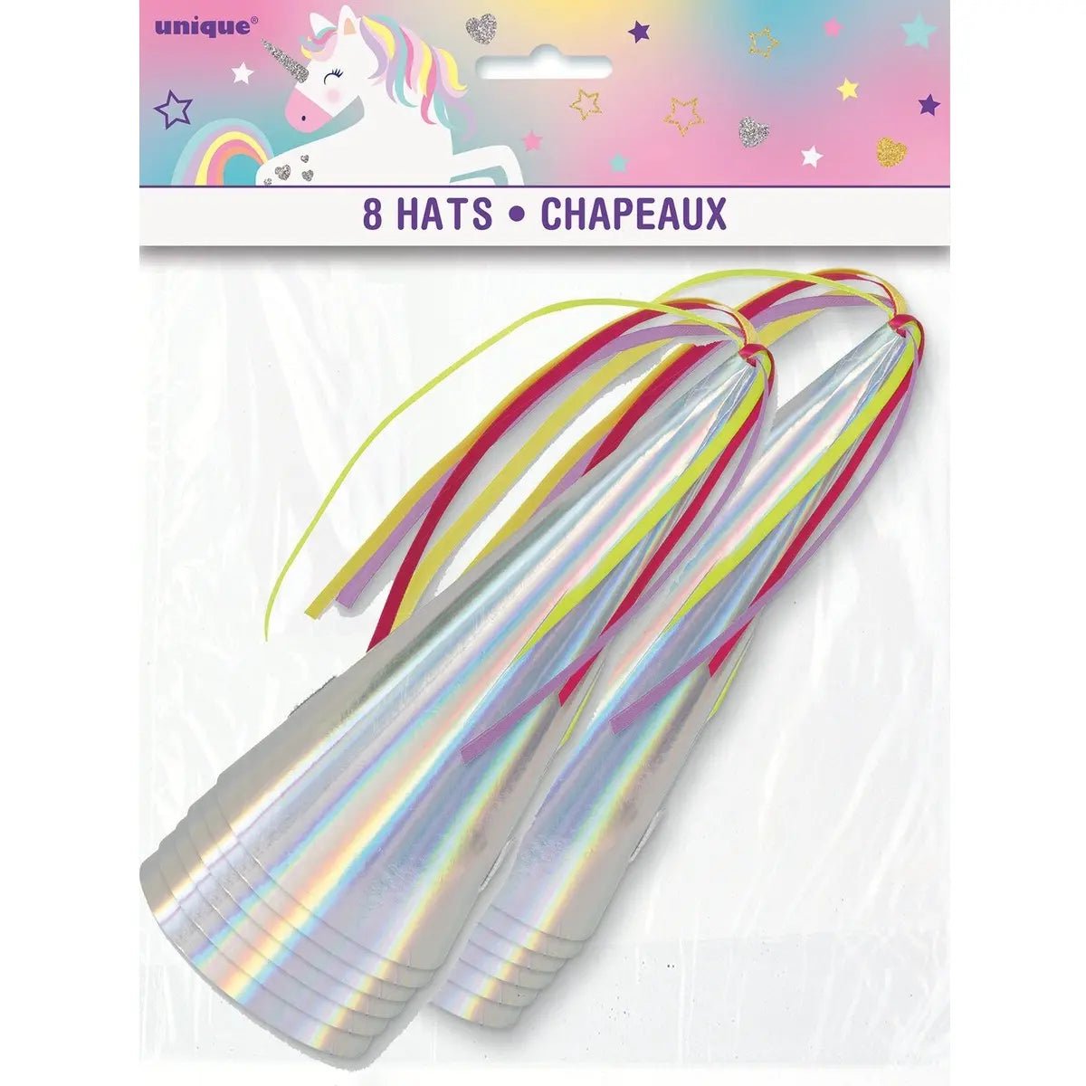 Unicorn Paper Hats 8pk Party Accessories - Party Owls