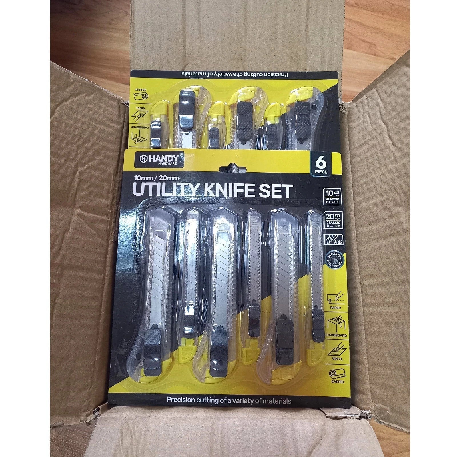 Utility Knives Set 144pcs Clear Craft Box Cutters Tools - Party Owls