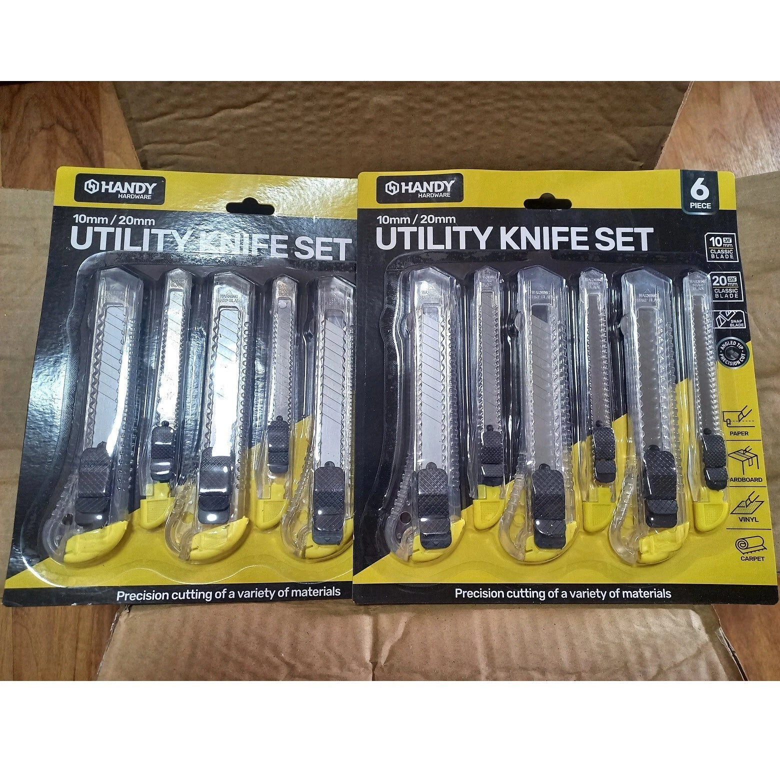 Utility Knives Set 144pcs Clear Craft Box Cutters Tools - Party Owls