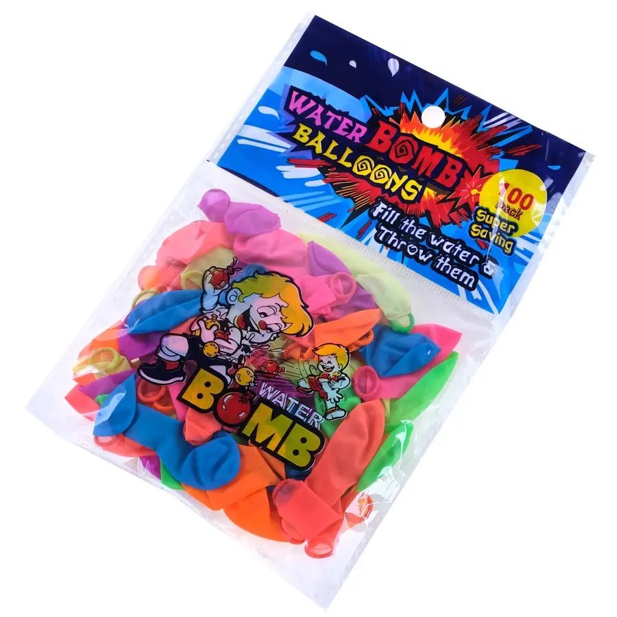 Water Bomb Balloons 100pcs Multi - coloured - Party Owls