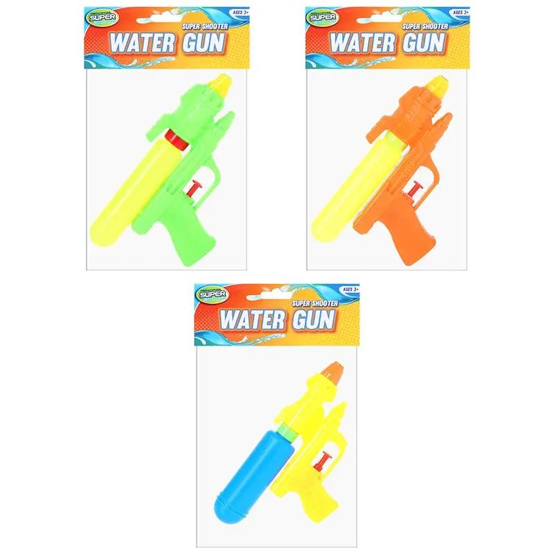 Water Guns 3pcs 19cm Shooters Assorted Colours - Party Owls