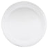 White Large Round Sugarcane Plates 23cm (9") 50pcs - Party Owls