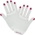 White Short Fingerless Fishnet Gloves - Party Owls