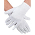 White Short Gloves (1 Pair) Adult Size - Party Owls