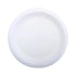 White Small Round Sugarcane Plates 18cm (7") 50pcs - Party Owls