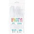 White Solid Colour Plastic Assorted Cutlery 18pk Reusable - Party Owls