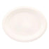 White Sugarcane Oval Plates 30 x 23cm 6pcs Eco Friendly Solid Colour - Party Owls
