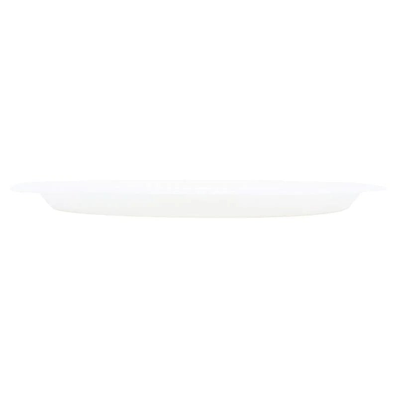 White Sugarcane Oval Plates 31.5 x 25.5cm 30pcs Eco Friendly - Party Owls