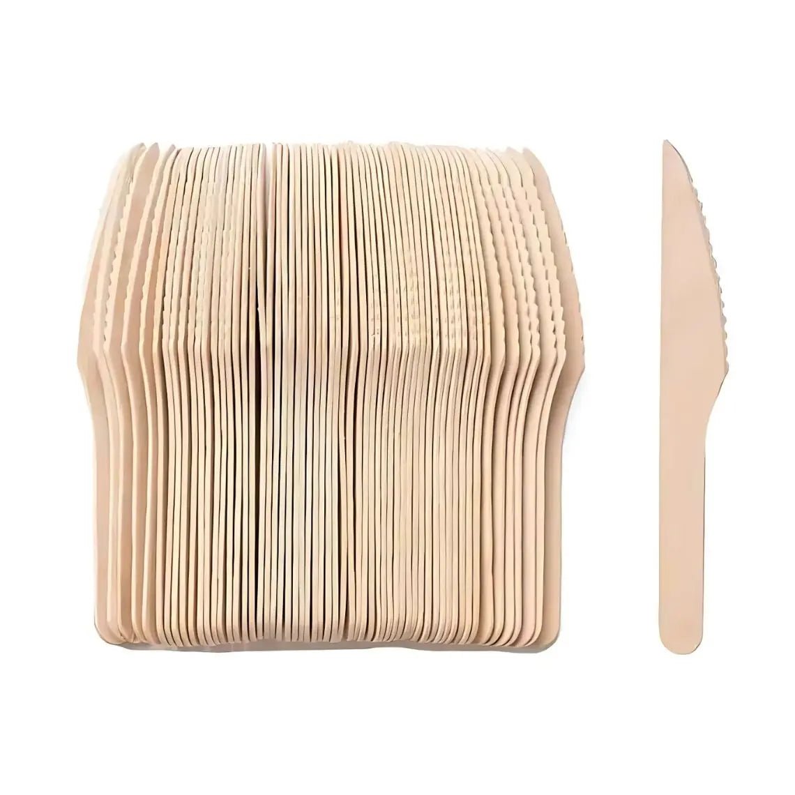 Wooden Knives 100pk Cutlery Pack - Party Owls