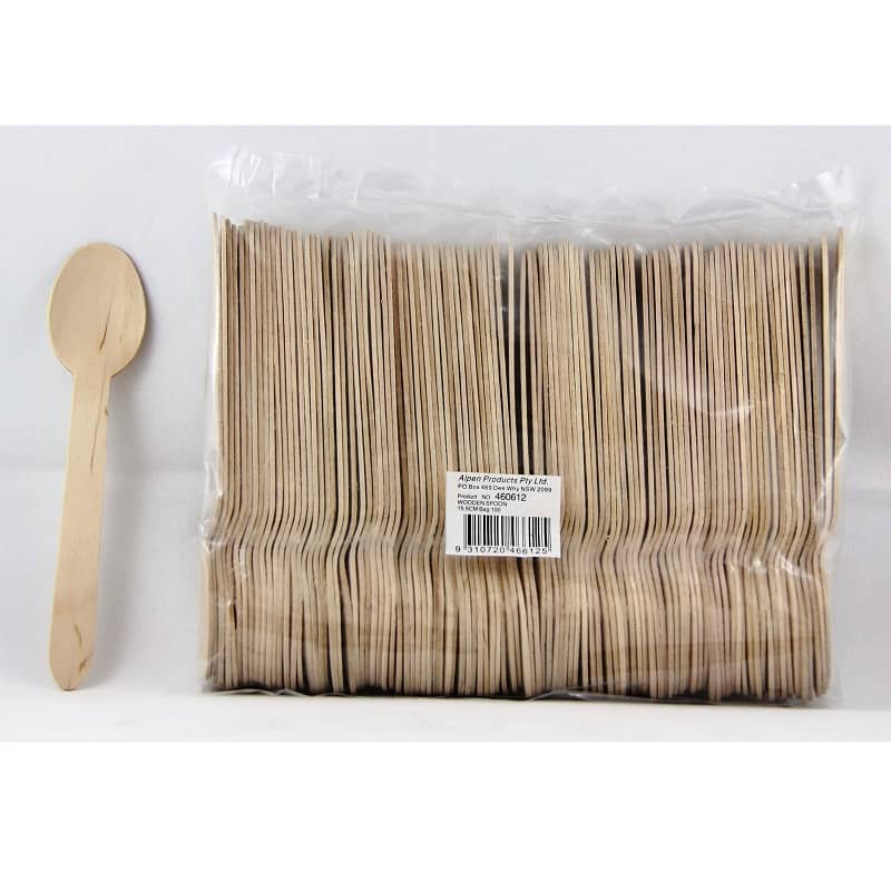 Wooden Spoons 100pk Cutlery Pack - Party Owls