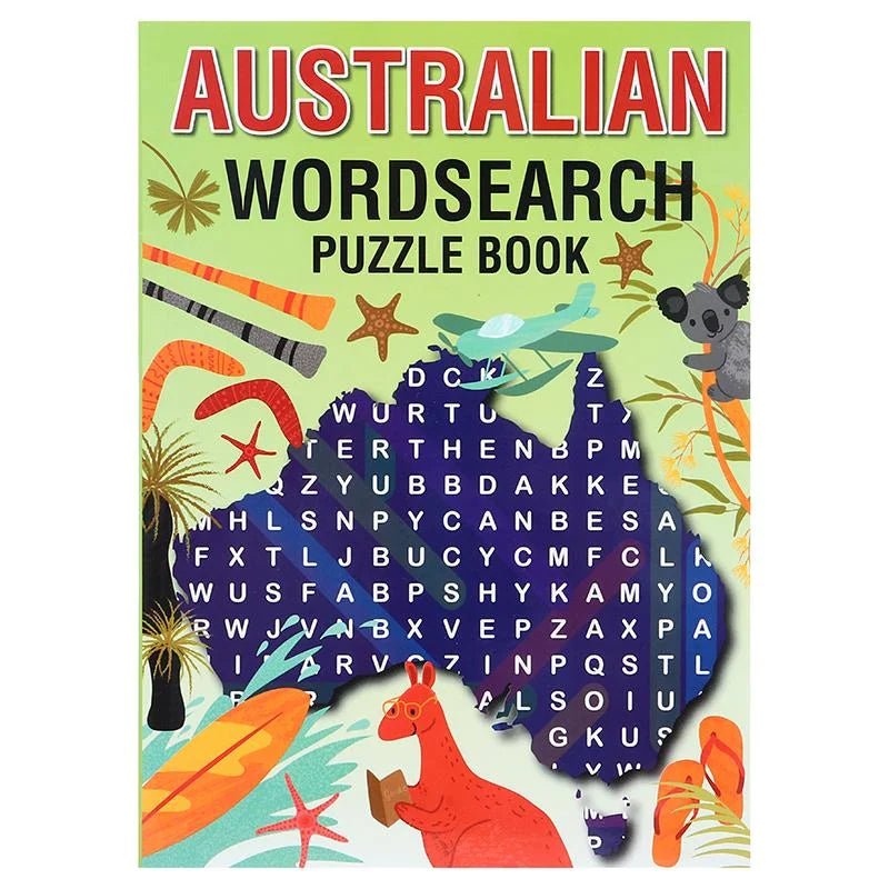 Word Search Puzzle Book 48 - Page 270mm x 195mm Australian Theme - Party Owls