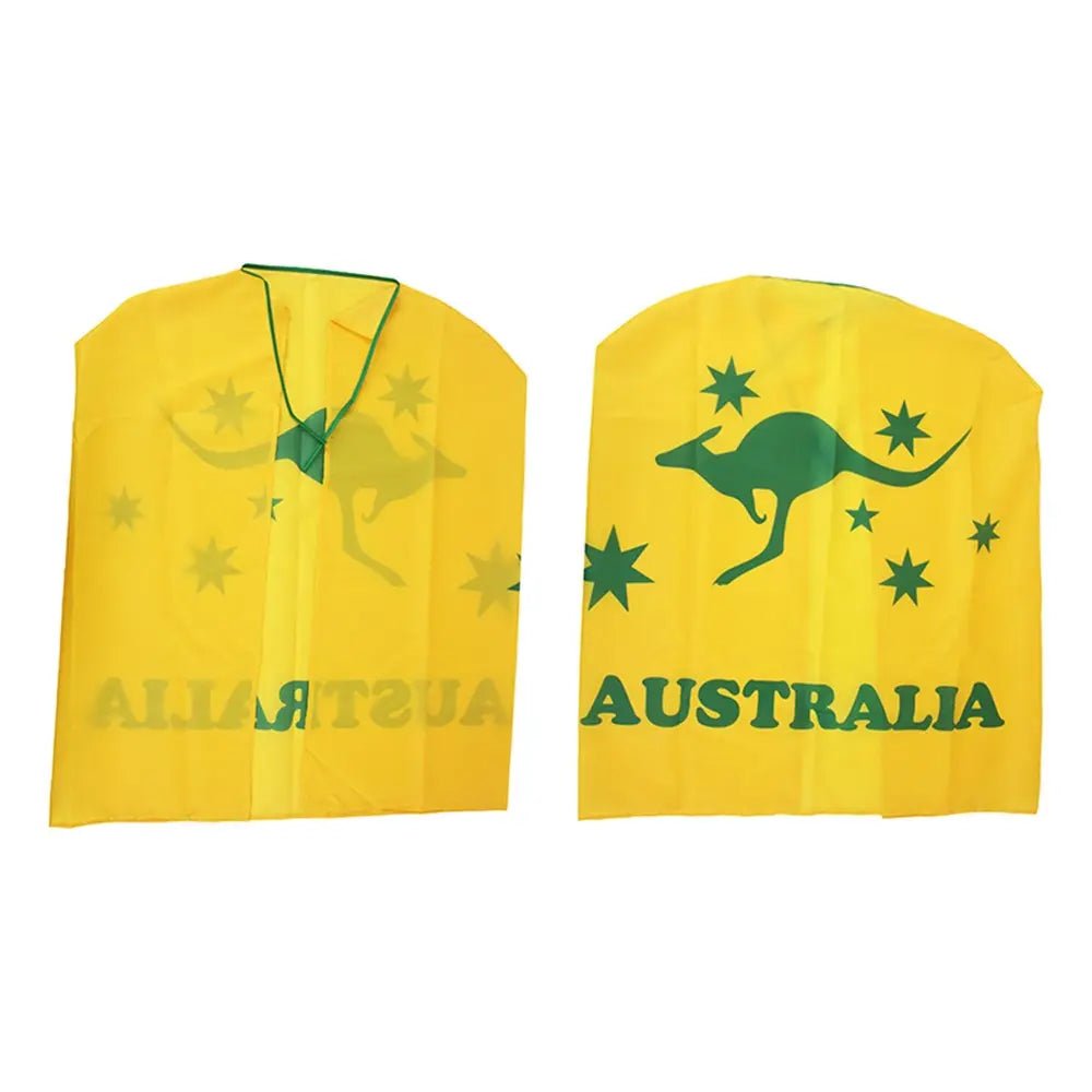 Yellow Australian Kangaroo Cape Aussie Australia Day - Party Owls