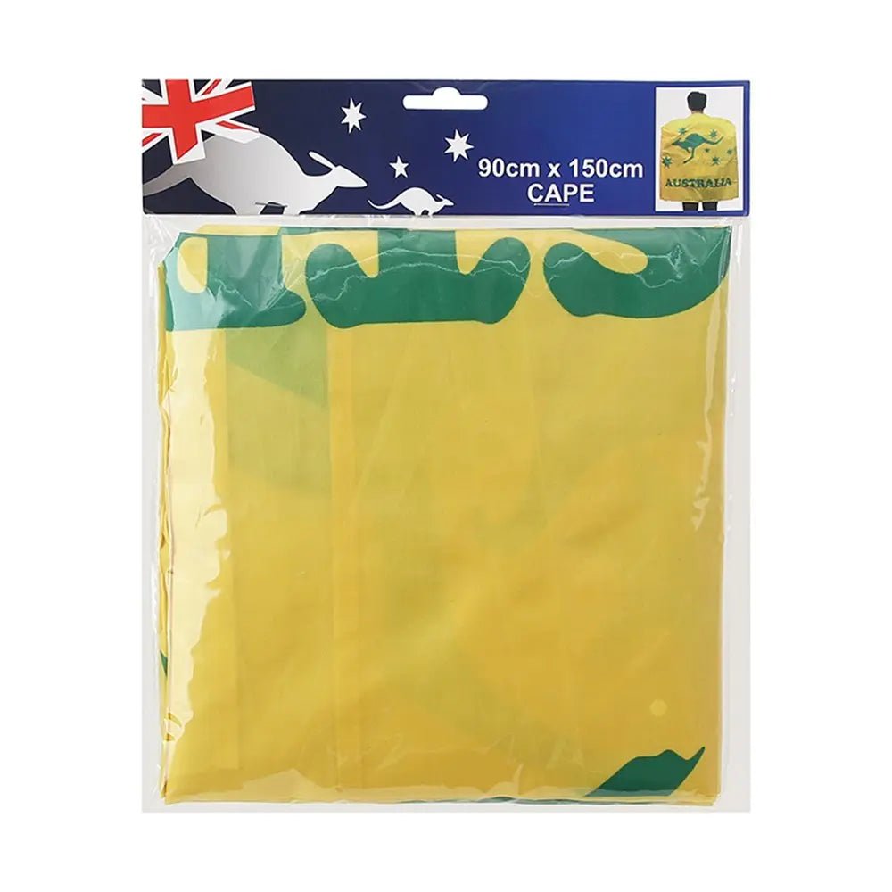Yellow Australian Kangaroo Cape Aussie Australia Day - Party Owls