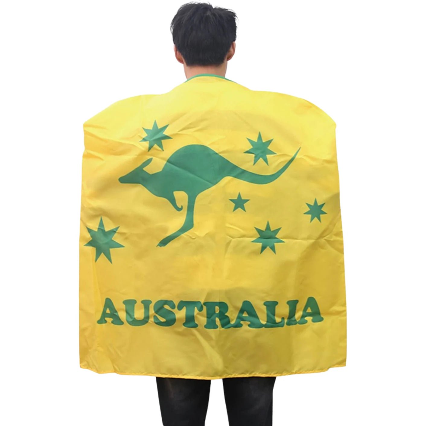 Yellow Australian Kangaroo Cape Aussie Australia Day - Party Owls